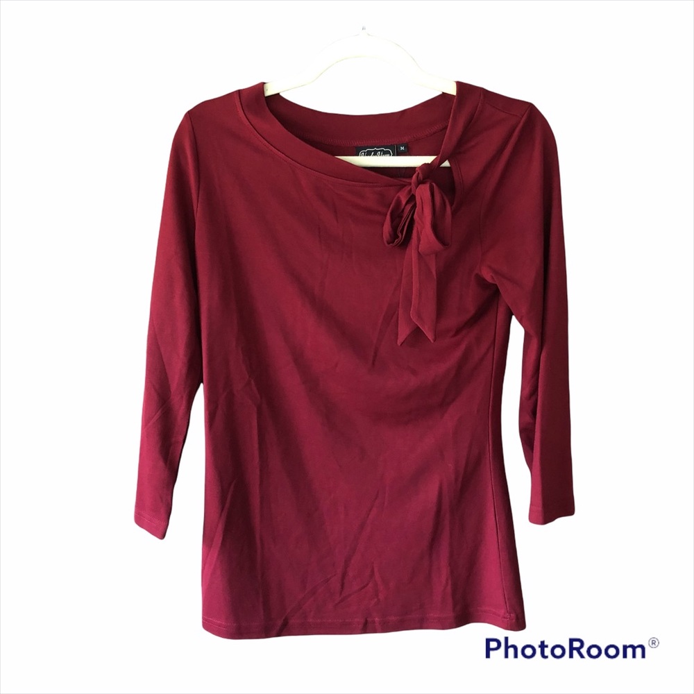 NWT Voodoo Vixen Maroon Blouse Medium